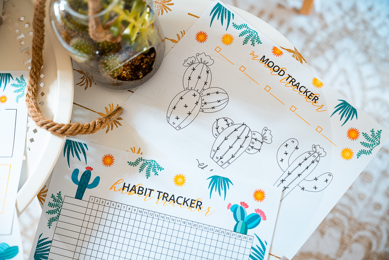 Trackers à imprimer pour s'organiser - Blog lifestyle