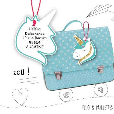 Etiquette personnalisable A-qui-S