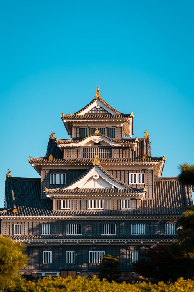 Château Okayama au Japon