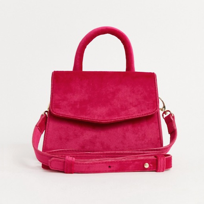 idée cadeaux femme sac en velour rose