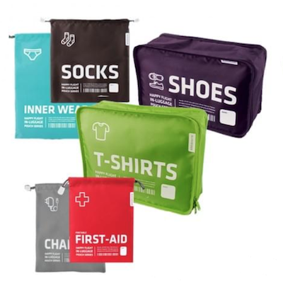 Pochettes pour organiser sa valise