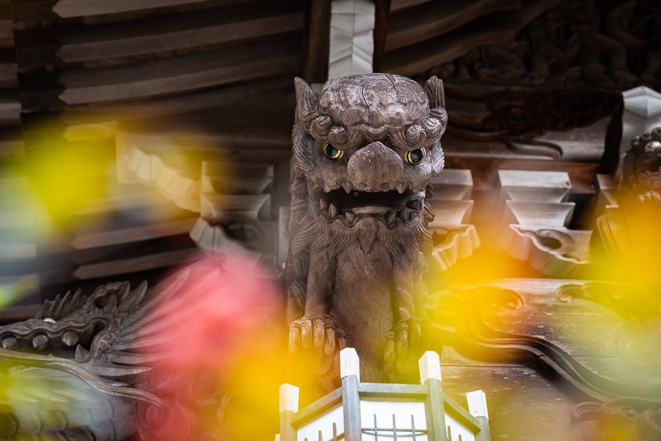 temple japonais statue miyajima