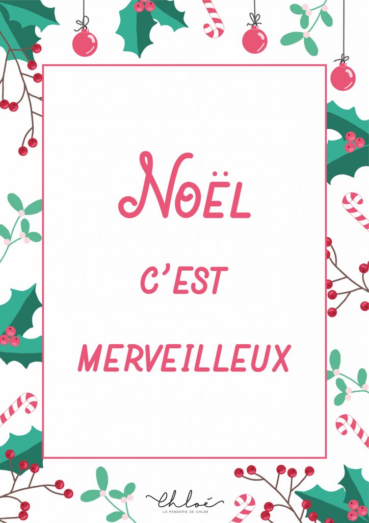 affiche noel à télécharger