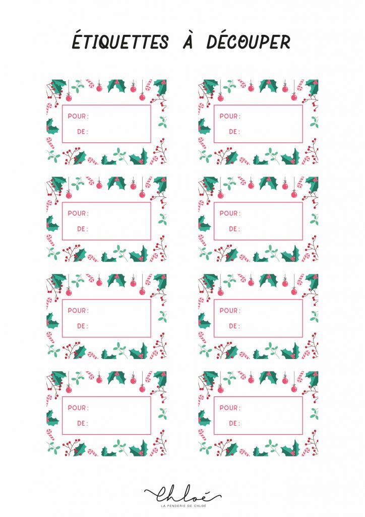 PRINTABLES DE NOËL - Blog lifestyle