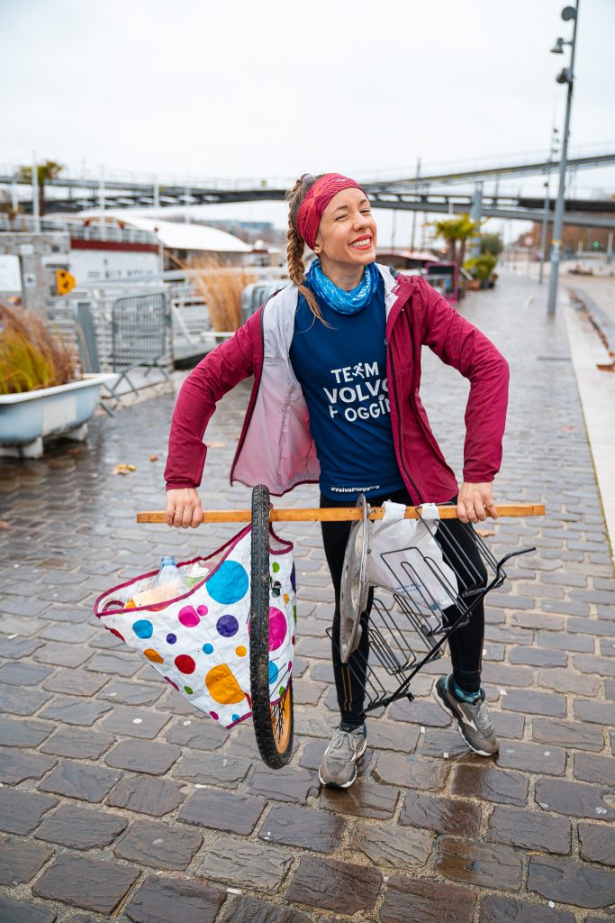 influenceuse plogging ramasser déchets