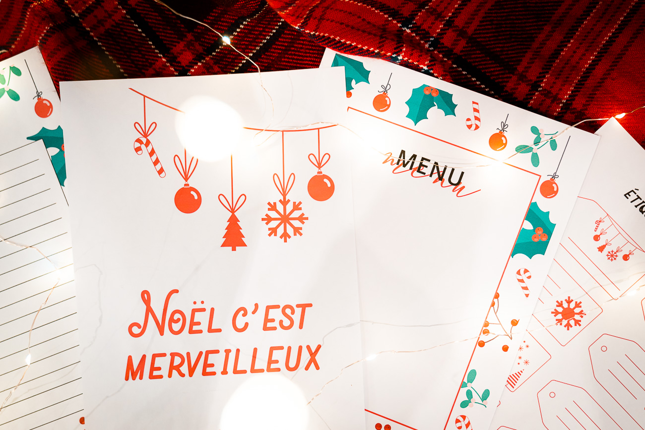 Étiquettes Cadeaux de Noël à imprimer - Téléchargement gratuit