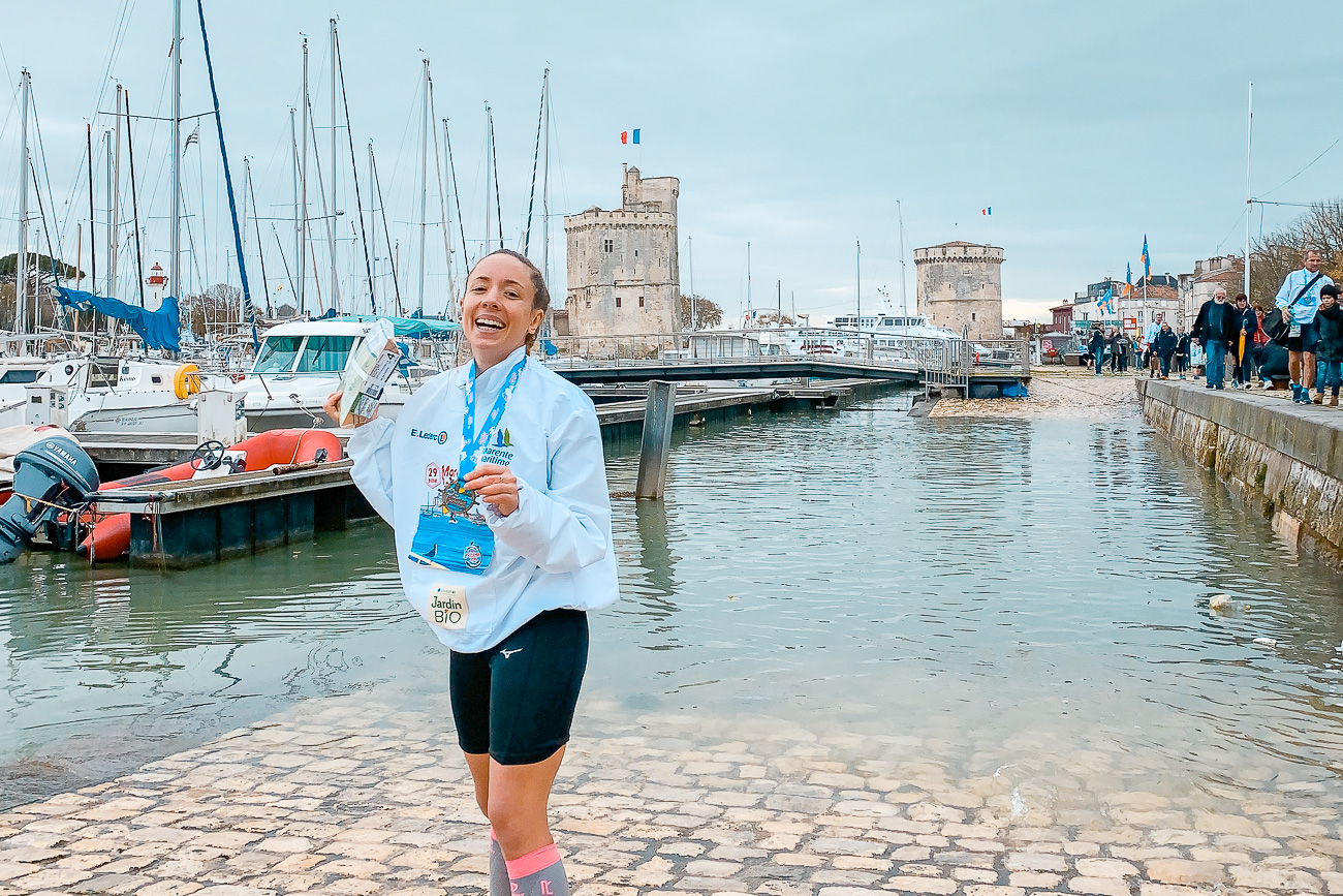 Marathon de La Rochelle influenceuse sport running