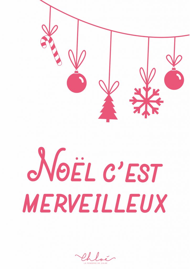 Kit à imprimer Noël Pinterest