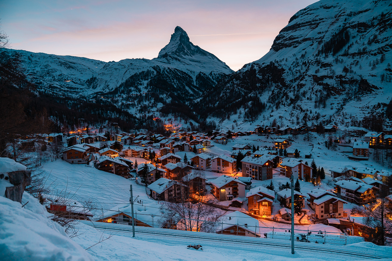 Zermatt photo de nuit