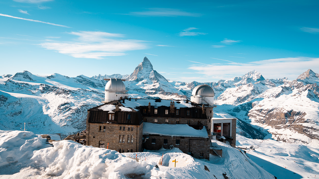 domaine skiable Zermatt vue Mont Cervin