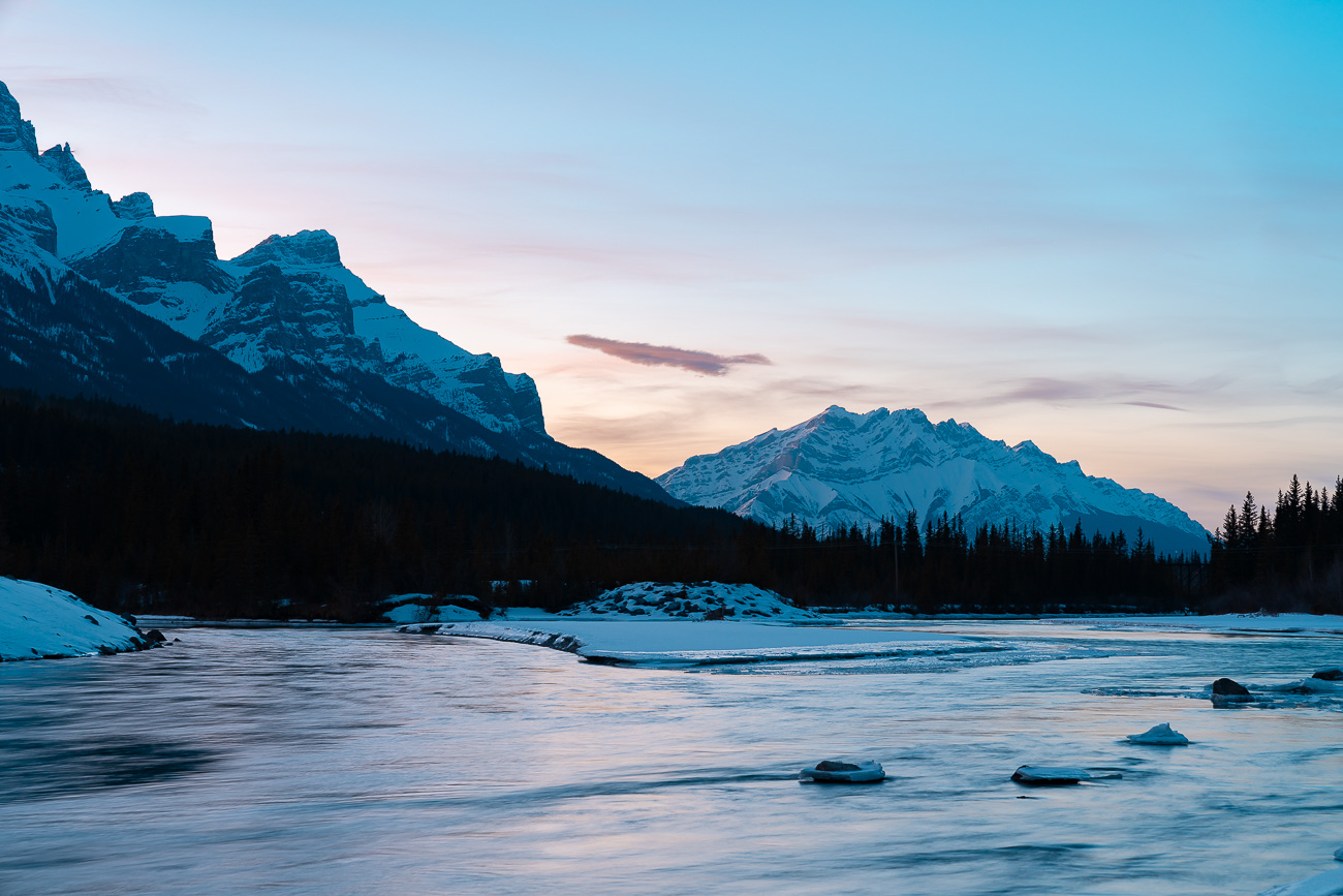 canada en hiver paysage montagne