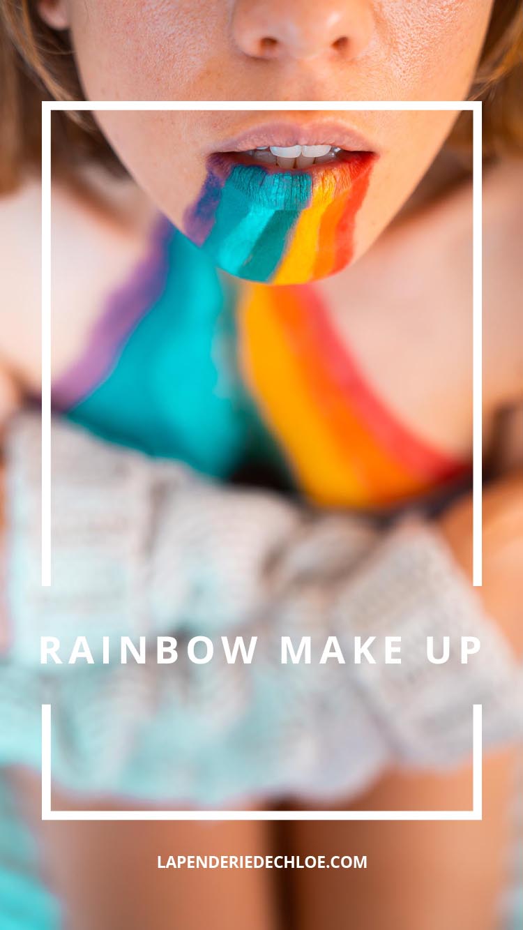 Pinterest maquillage arc-en-ciel