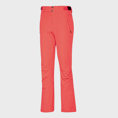 tenue de ski colorée pantalon corail