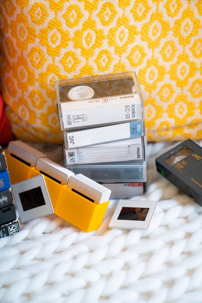 cassettes diapositives et souvenirs d'enfance