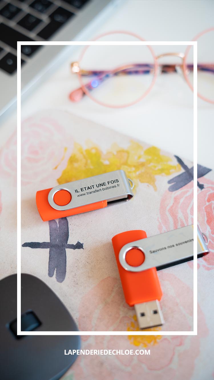clé usb fichiers vidéo souvenirs