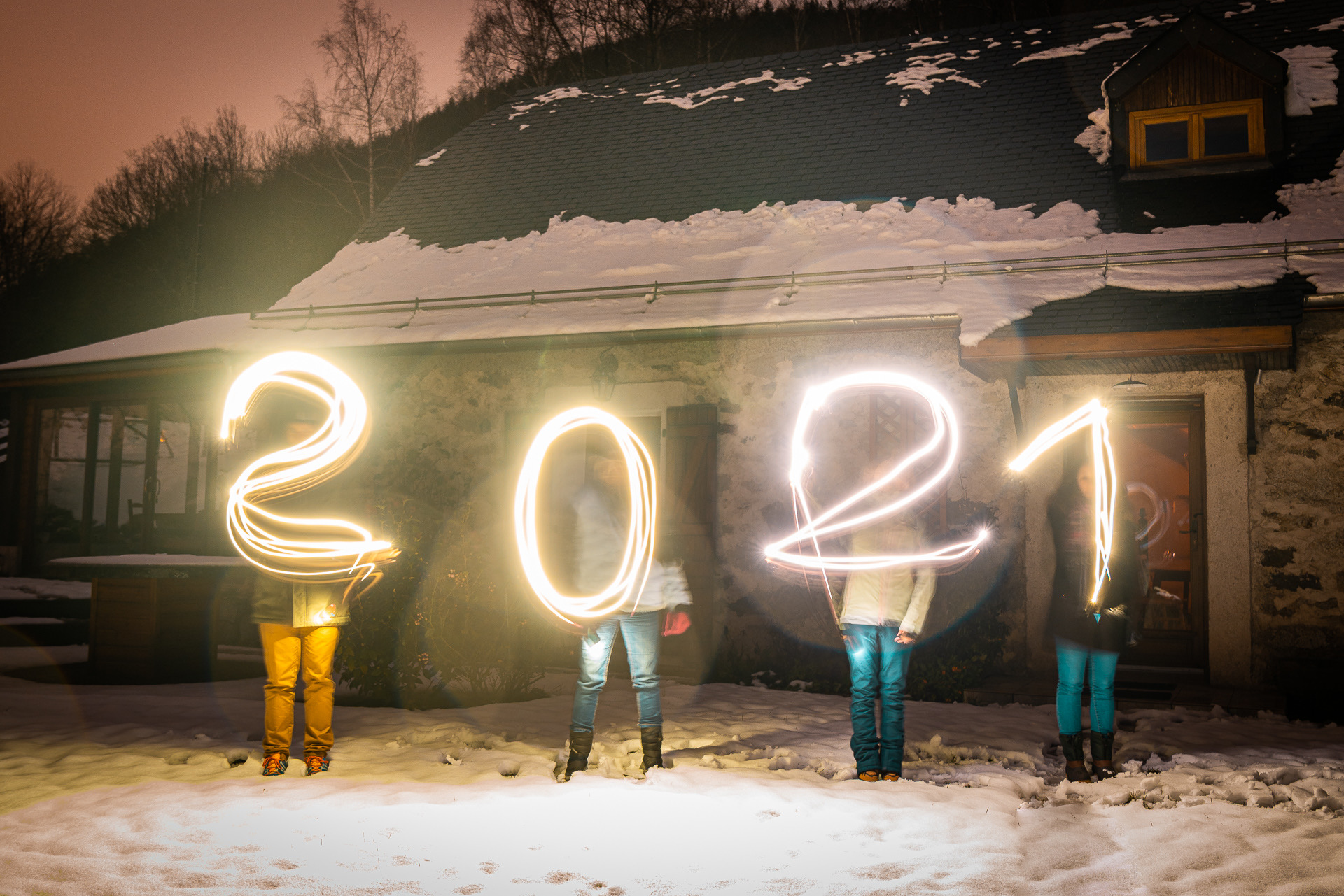 Bonne Année 2021 photo light painting