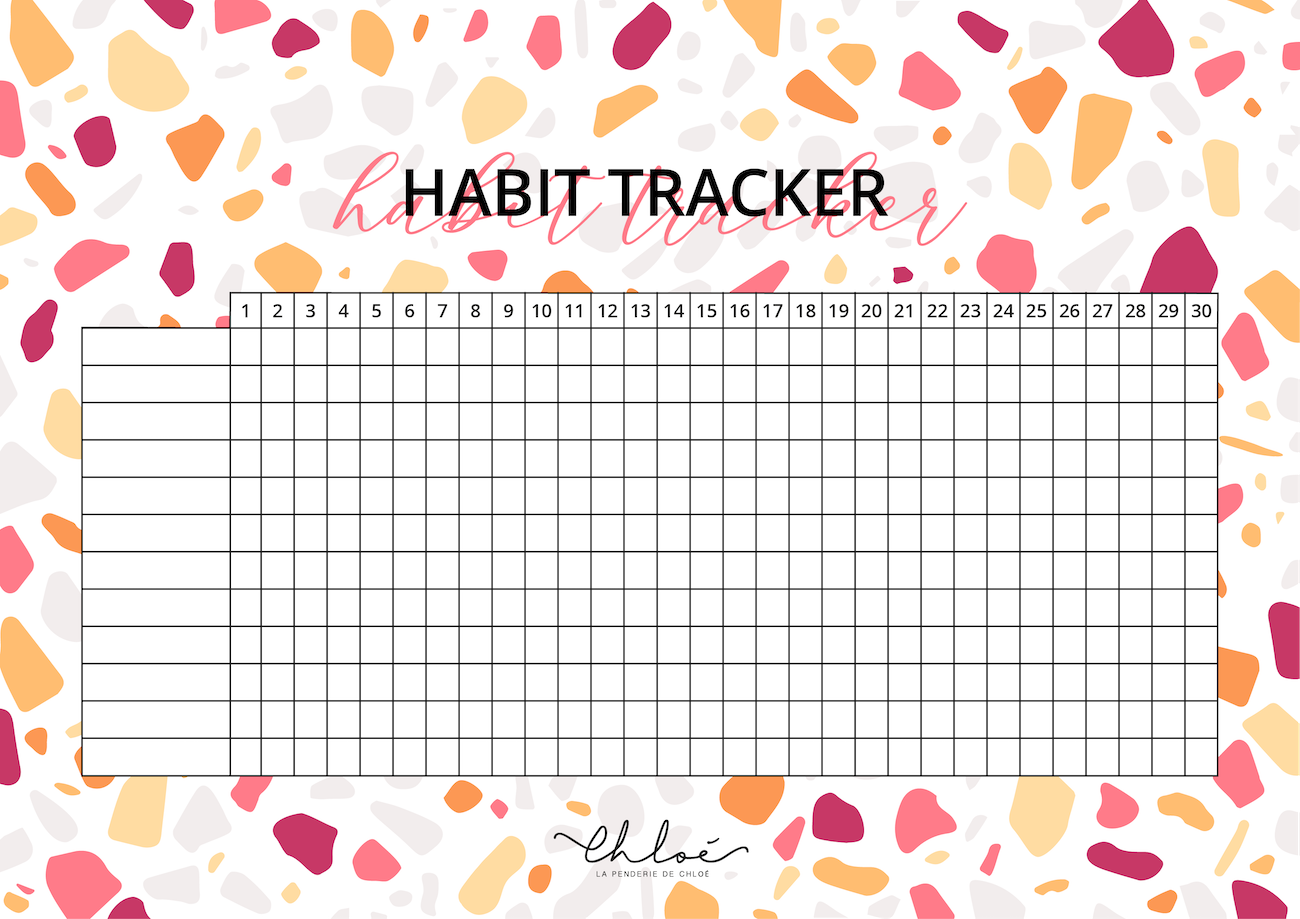 printable habit tracker