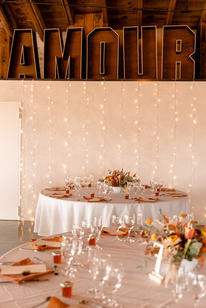 décoration mariage tables rondes