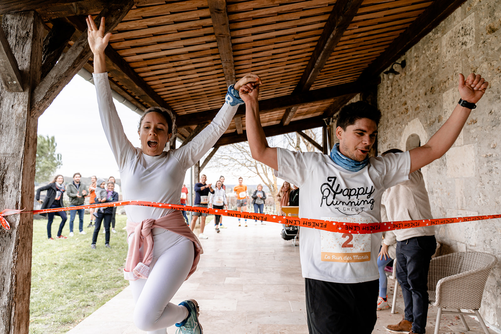 lendemain de mariage original et sportif avec une course des mariés