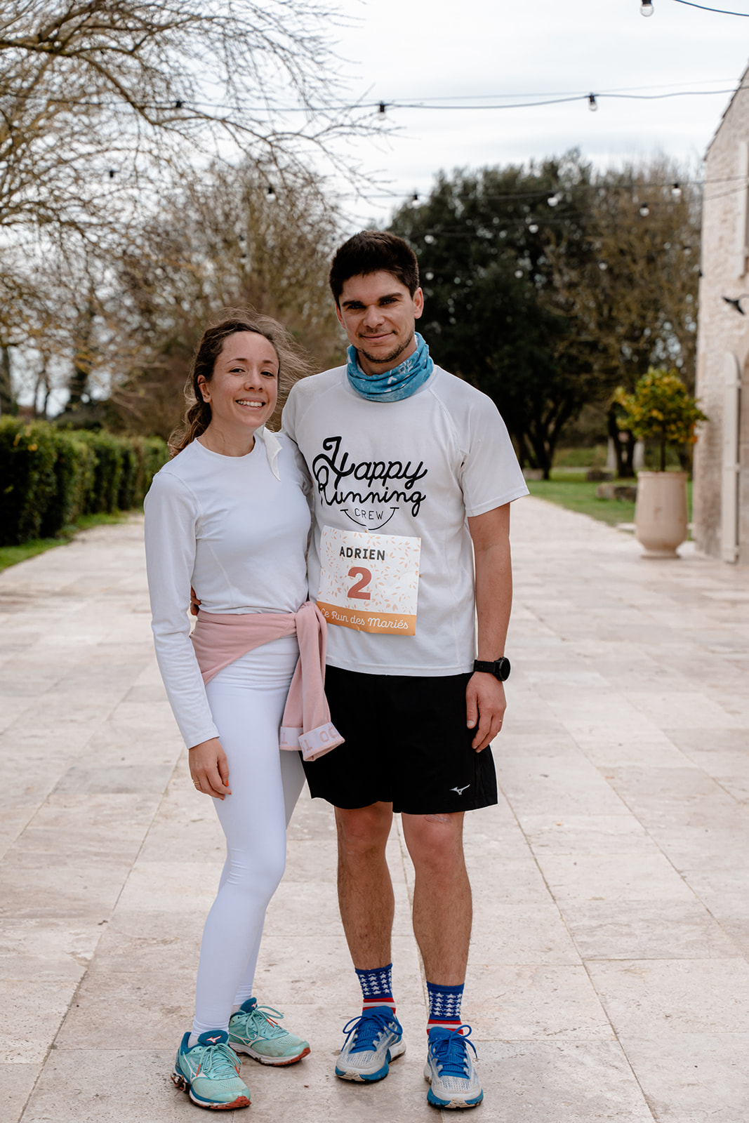 couple mariés sportifs runners