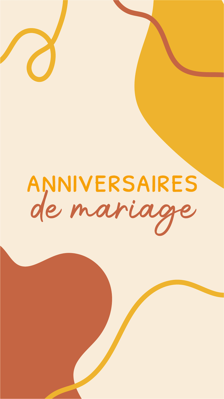 anniversaires noces