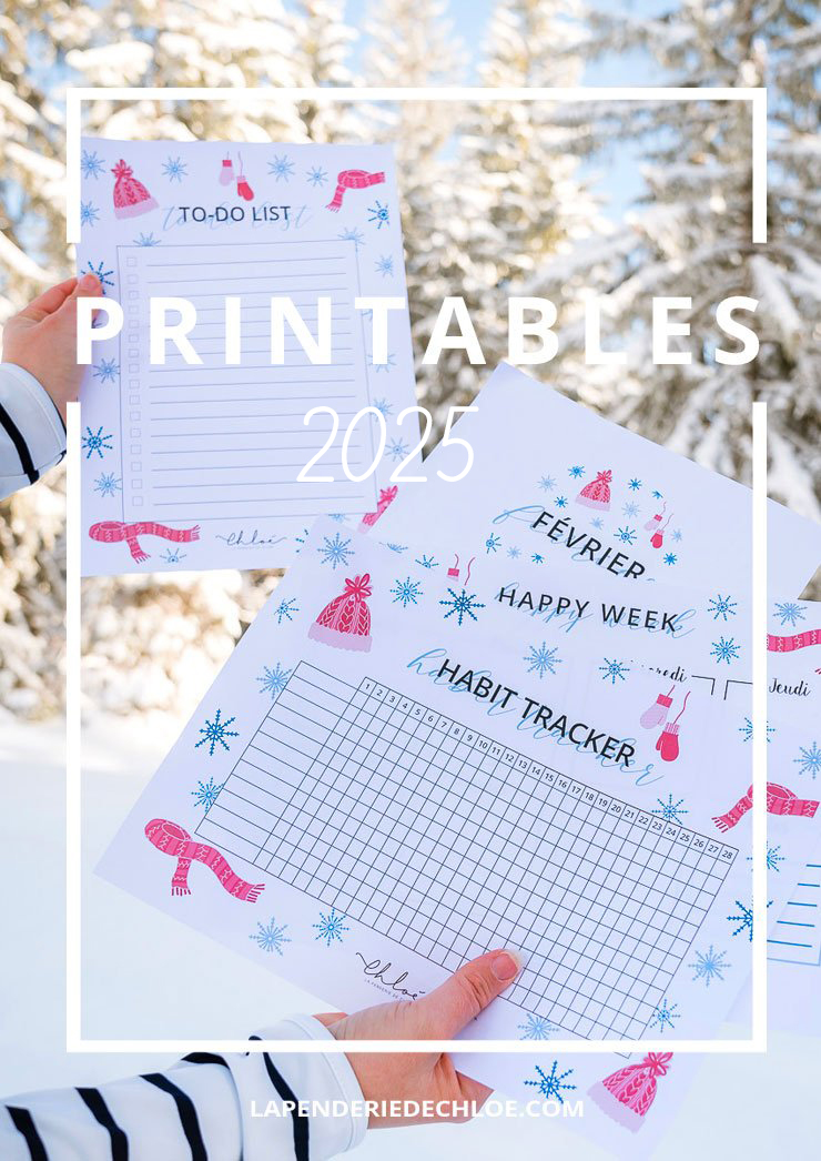 Calendrier 2025 à imprimer
