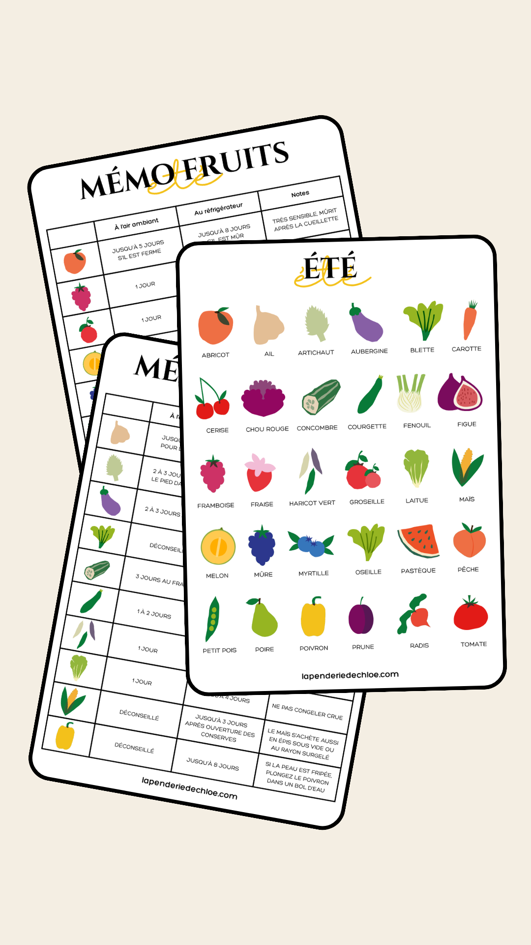 printables calendrier fruits légumes été pinterest