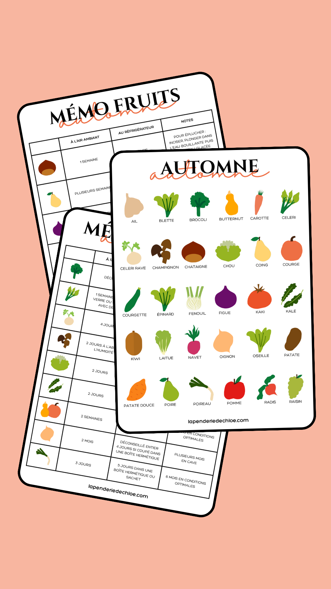 printables calendrier fruits légumes automne pinterest
