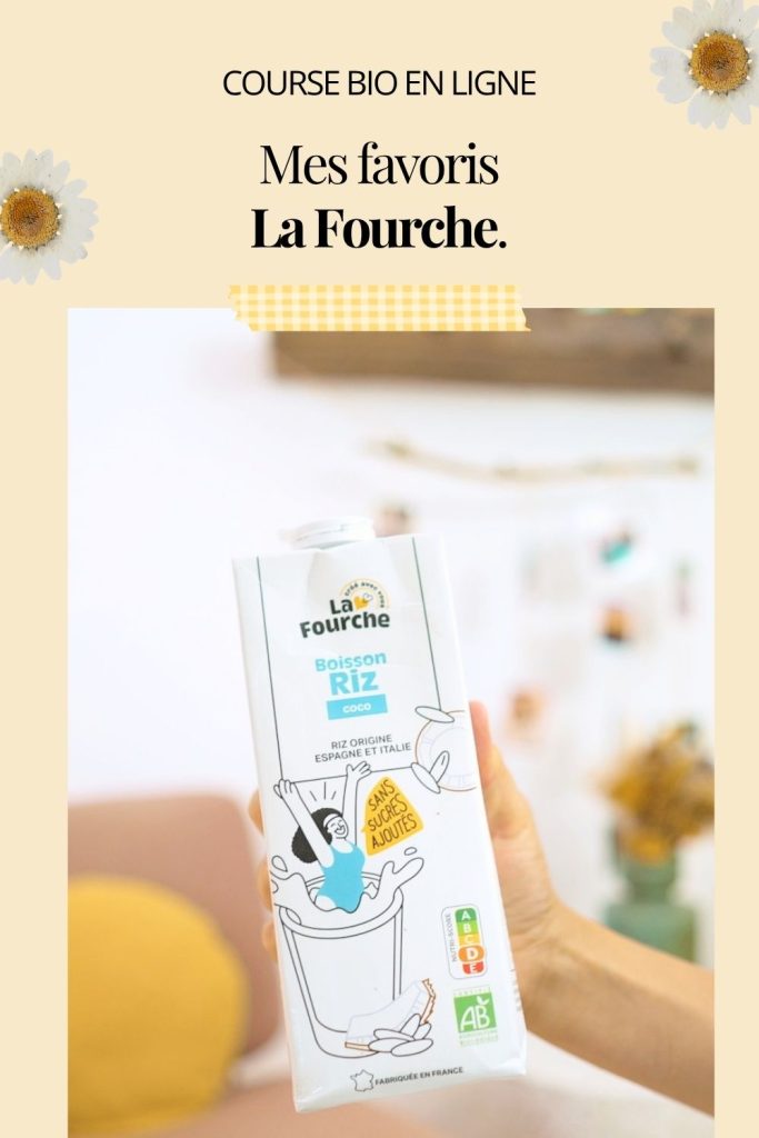 boisson végétale riz coco La fourche sans sucre ajoutés