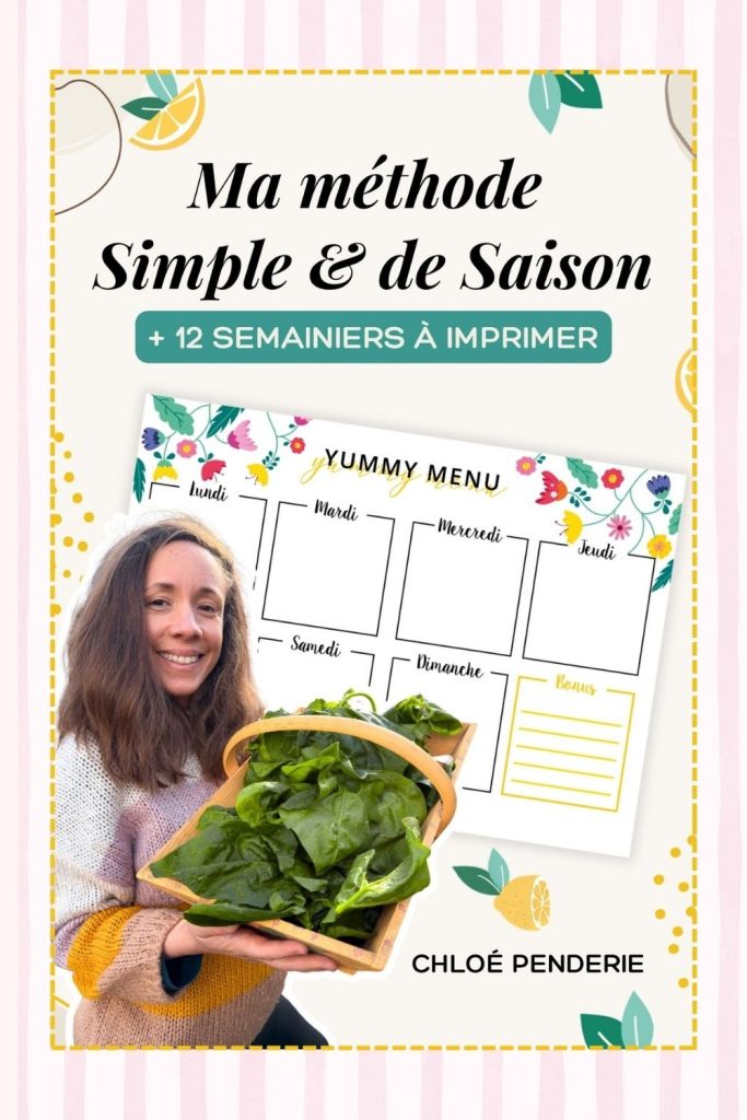 méthode cuisine simple et de saison + 12 semainiers à imprimer